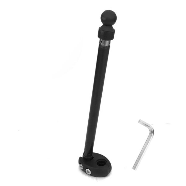 Antena Corta Pipa Retrátil 6 Estágios Abs 10mm Fixação Retrovisor Preta - SM0309